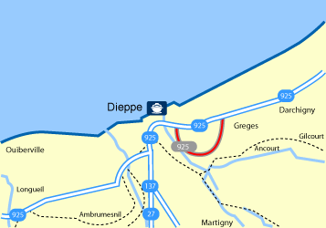 Dieppe Ferry Port Terminal Map