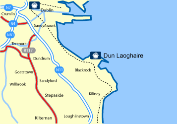 Dun Laoghaire Fery Port Terminal Map