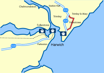 Harwich ferry Port Terminal Map