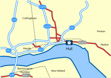Hull Ferry Port Map