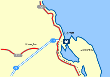 Port Of Larne Ferry Port Map