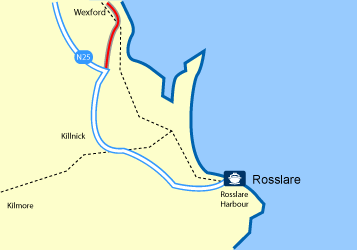 Rosslare Ferry Port Map